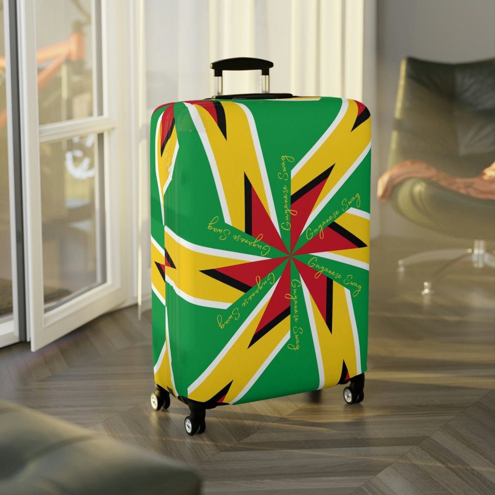 Abstract Guyana Flag Luggage Cover